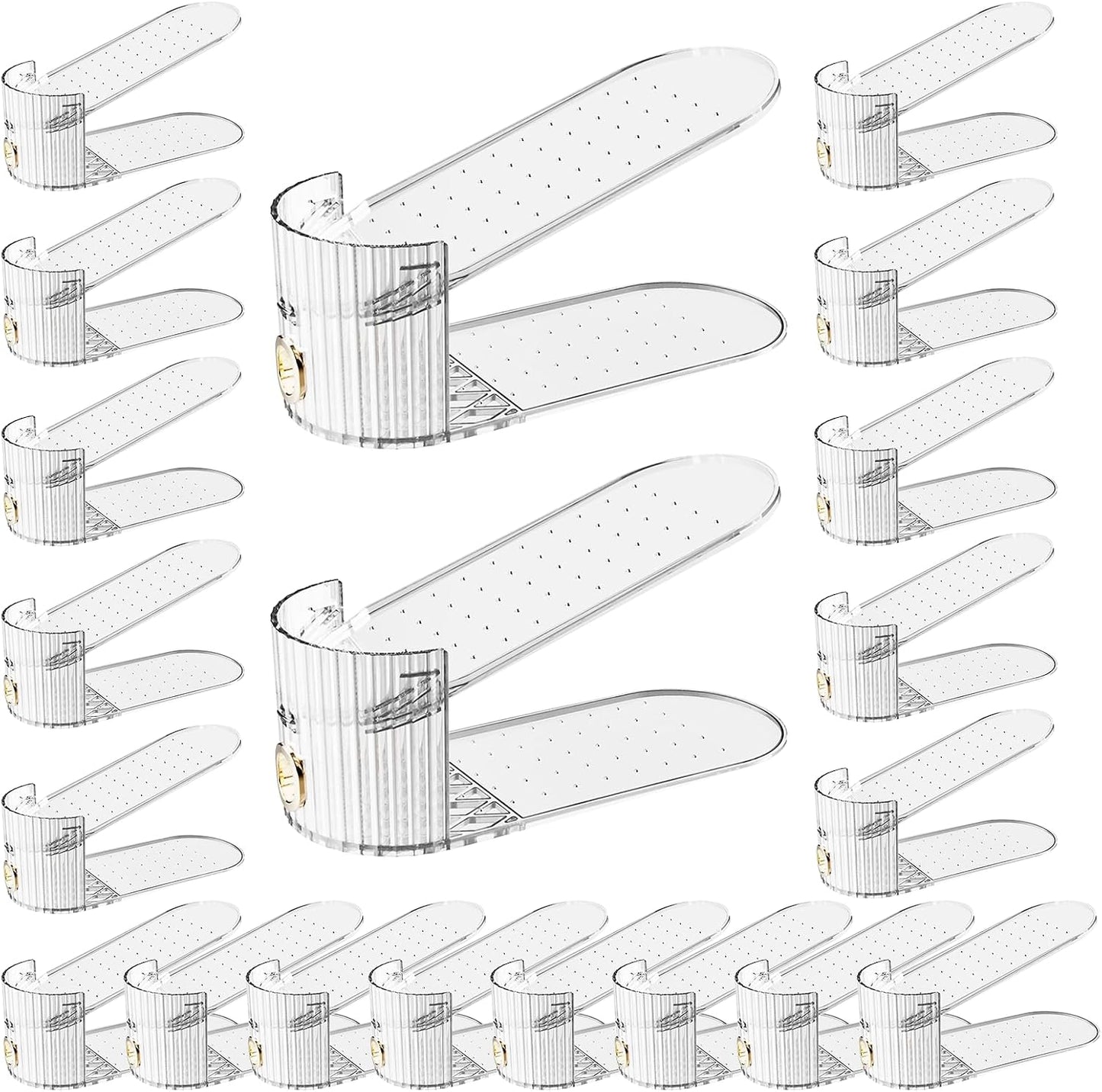Adjustable Shoe Slot Organizer for Closet Space Saver