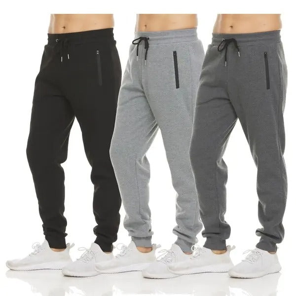 Unisex Essential Everyday Joggers with Zip Pockets