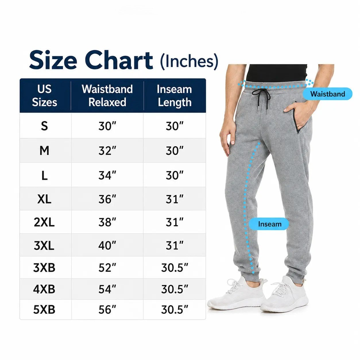 Unisex Essential Everyday Joggers with Zip Pockets