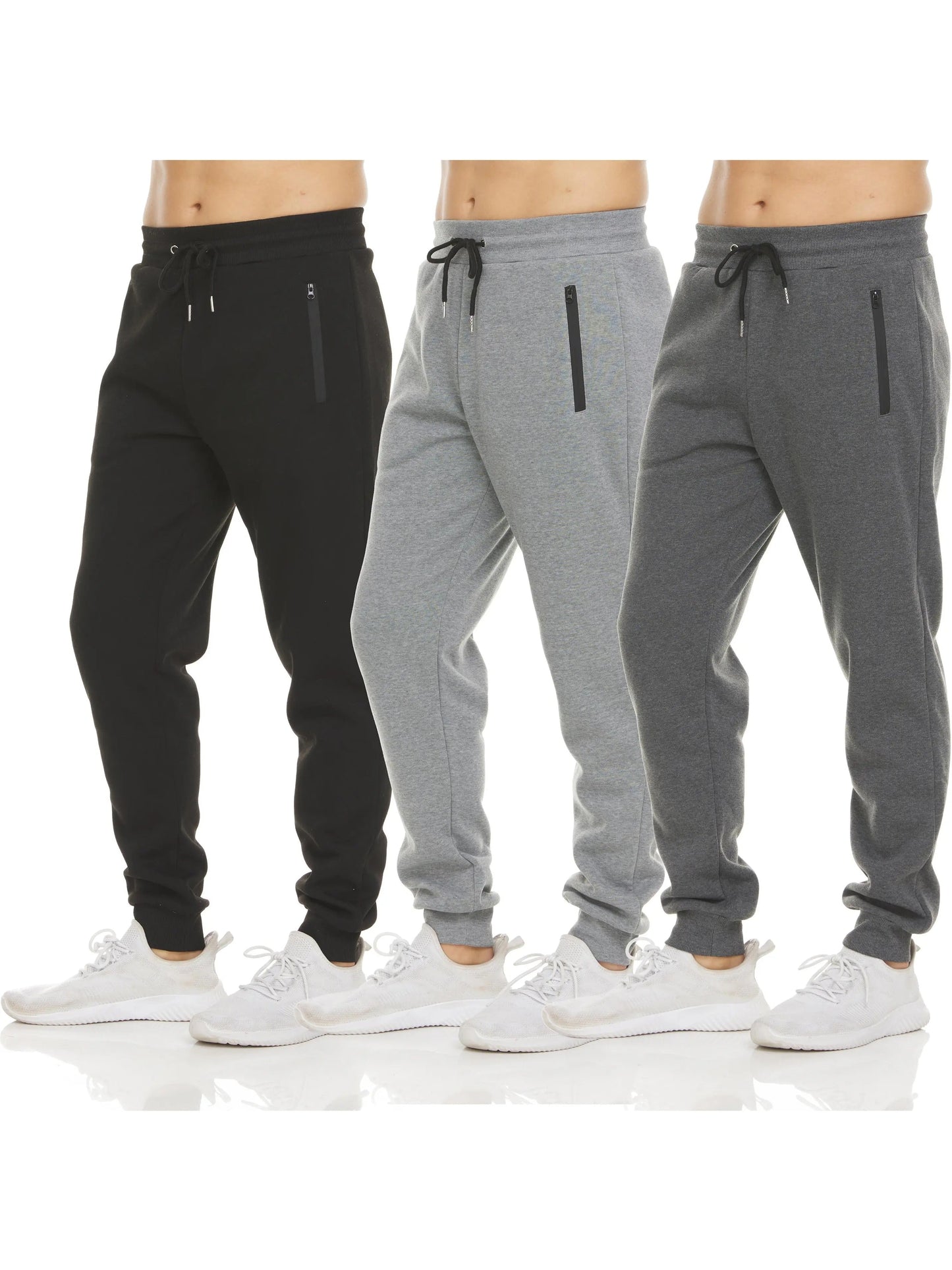Unisex Essential Everyday Joggers with Zip Pockets