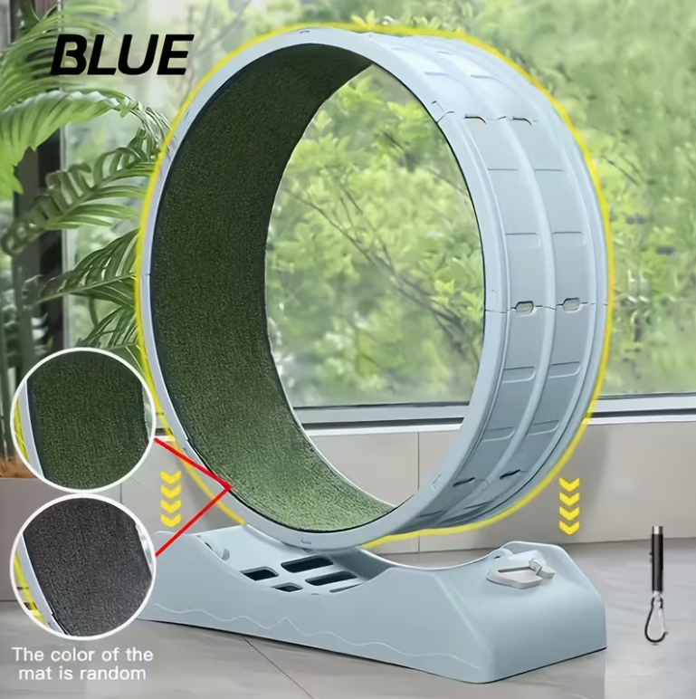 [Large Cat Exercise Wheel] 33-Inch Large Carpet-Surface Cat Exercise Wheel
