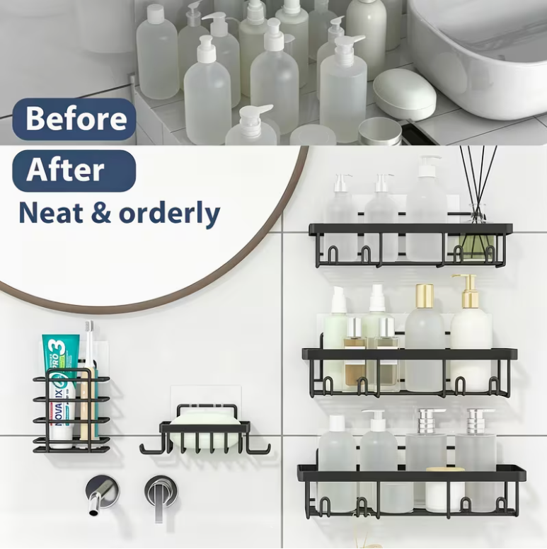 5 Pack Shower Organizer Rack for Inside Shower🚿🚿🚿