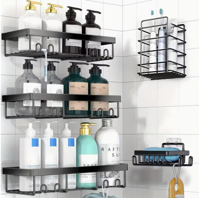 5 Pack Shower Organizer Rack for Inside Shower🚿🚿🚿
