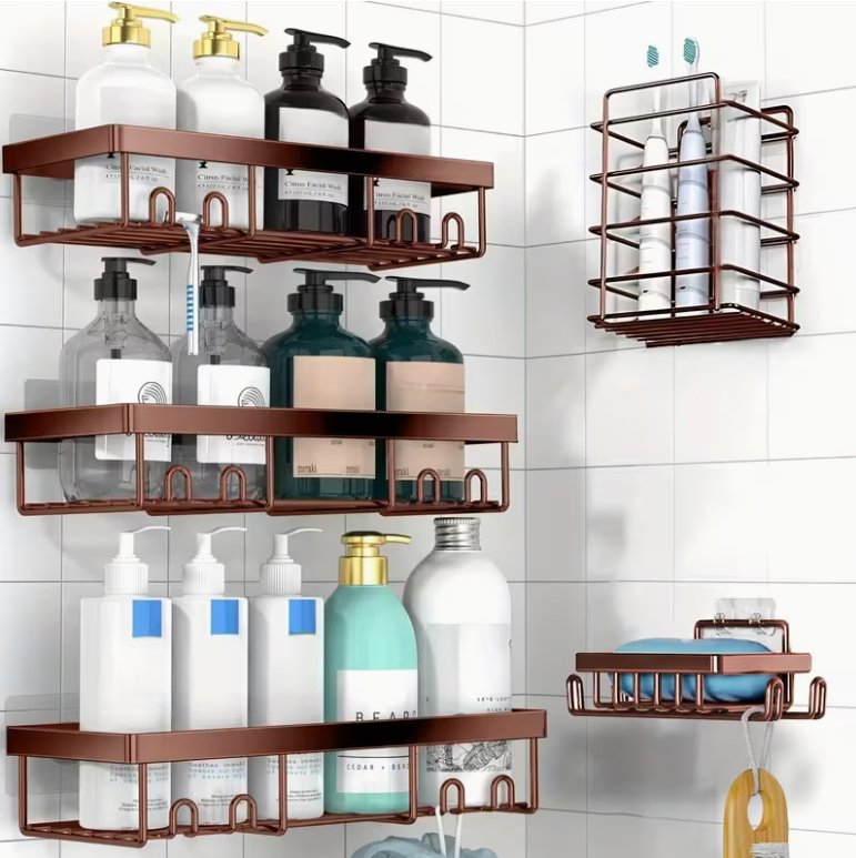 5 Pack Shower Organizer Rack for Inside Shower🚿🚿🚿
