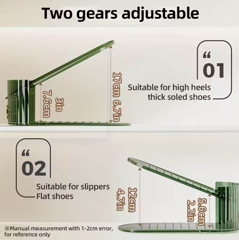 Adjustable Shoe Slot Organizer for Closet Space Saver