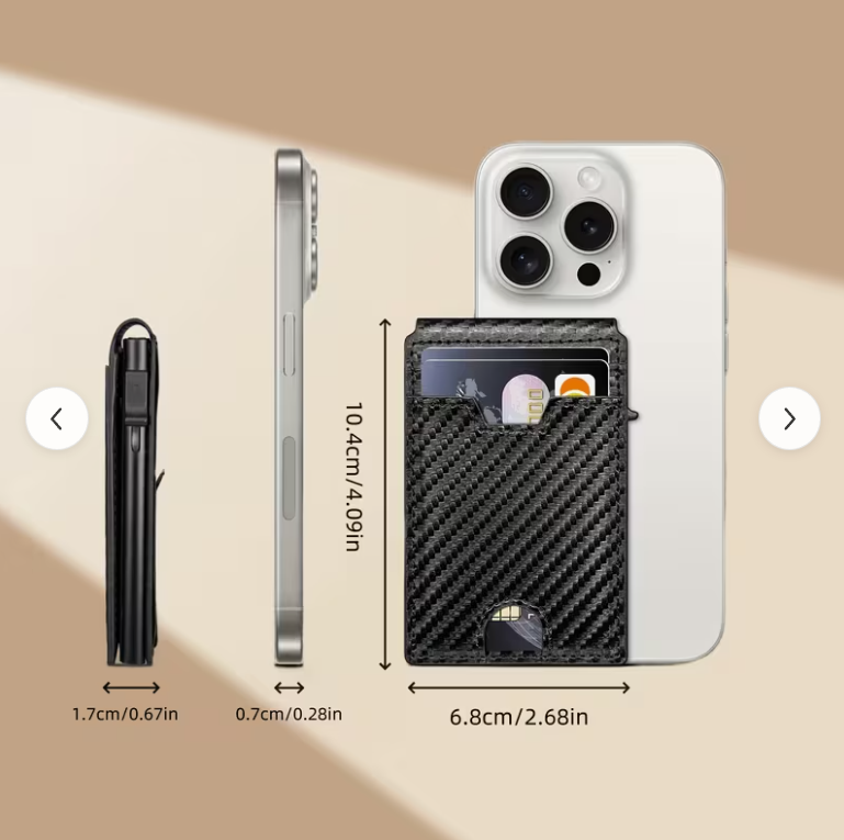 Minimalist Pop-Up Wallet for Men – RFID Blocking Aluminum Card Holder