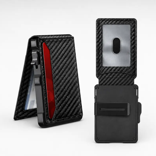 Minimalist Pop-Up Wallet for Men – RFID Blocking Aluminum Card Holder
