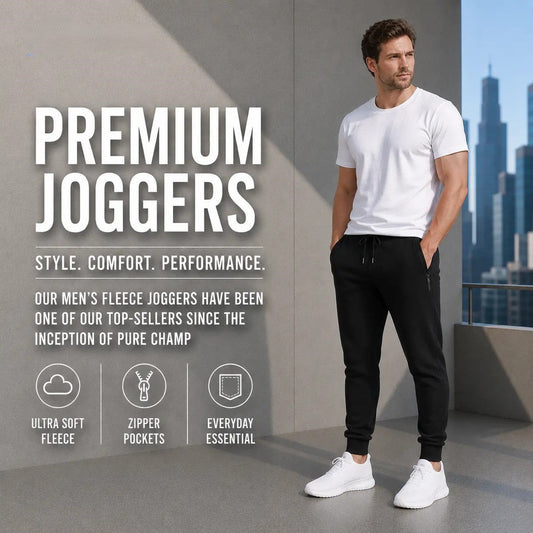 Unisex Essential Everyday Joggers with Zip Pockets