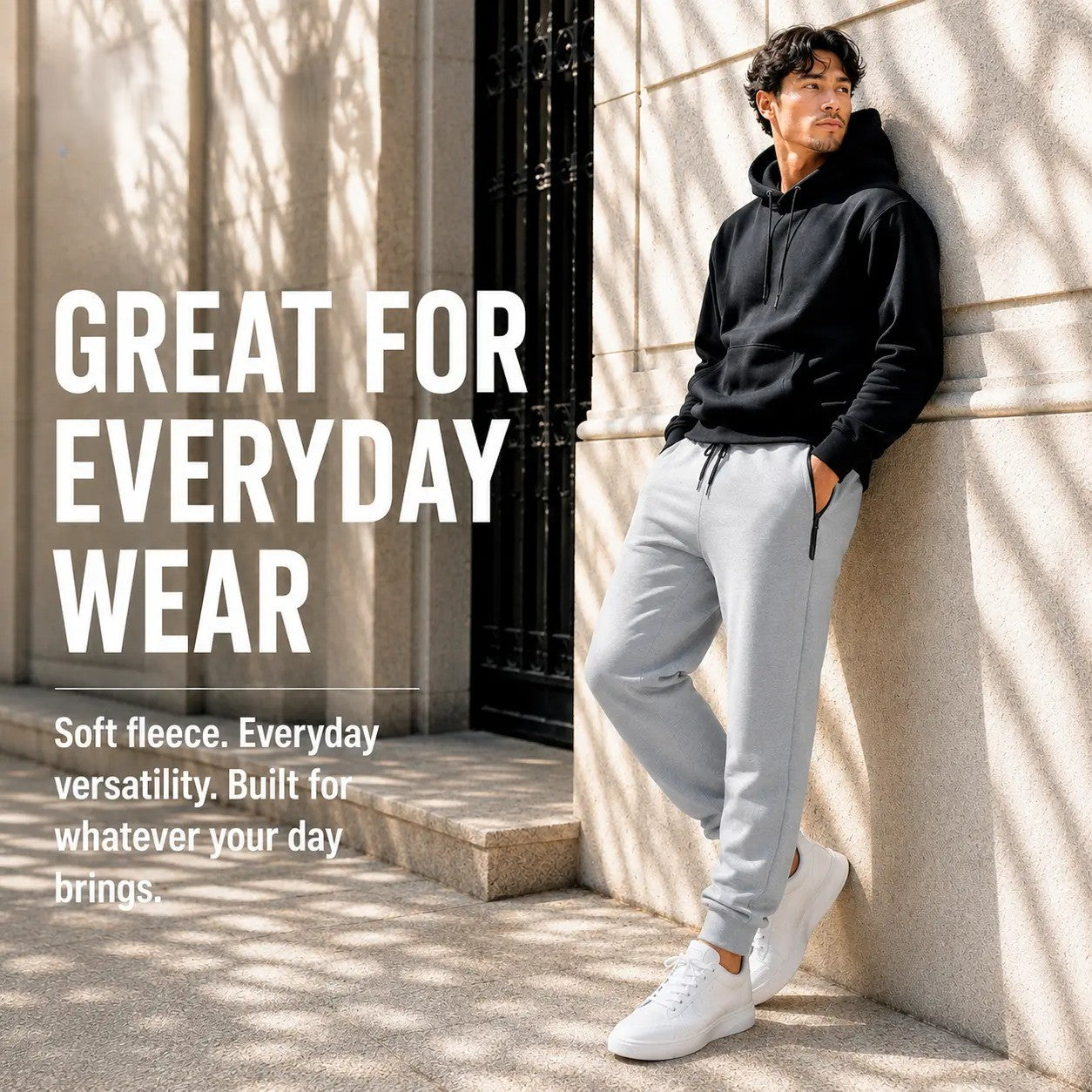 Unisex Essential Everyday Joggers with Zip Pockets