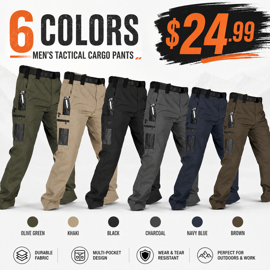 Men's Tactical Cargo Pants – Durable Multi-Pocket Outdoor Work Pants