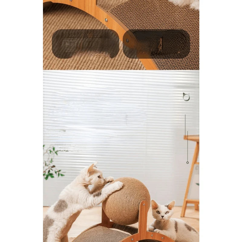 Ferris Wheel Style Cat Teaser Toy Set